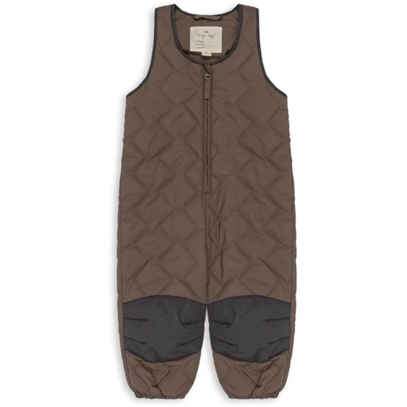 thick gym pants -Konges Sløjd Walnut Pace Overalls