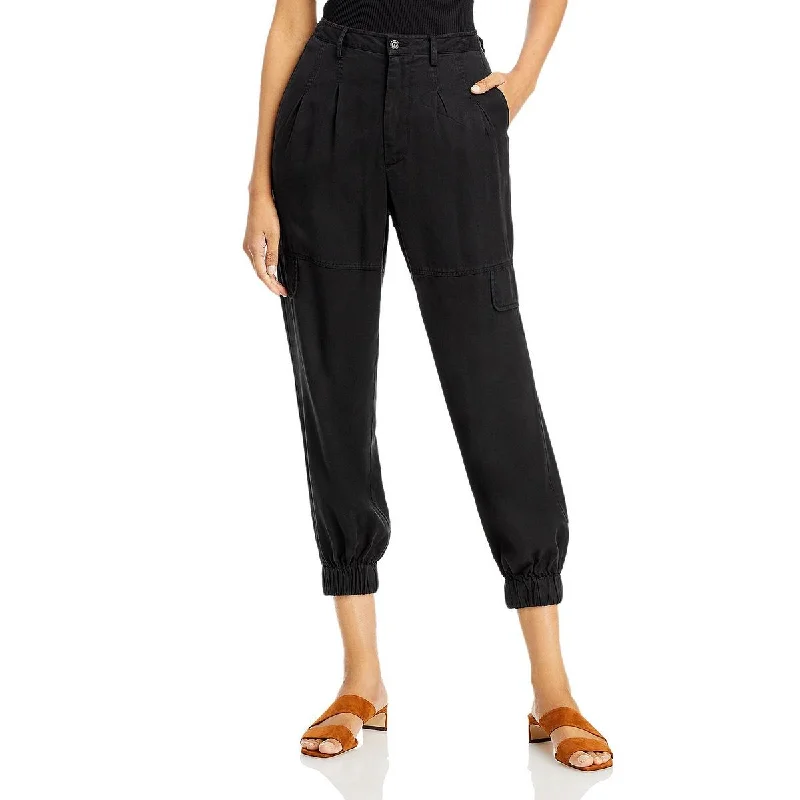 women’s trek pants -Laurent Womens Tencel Pleated Jogger Pants