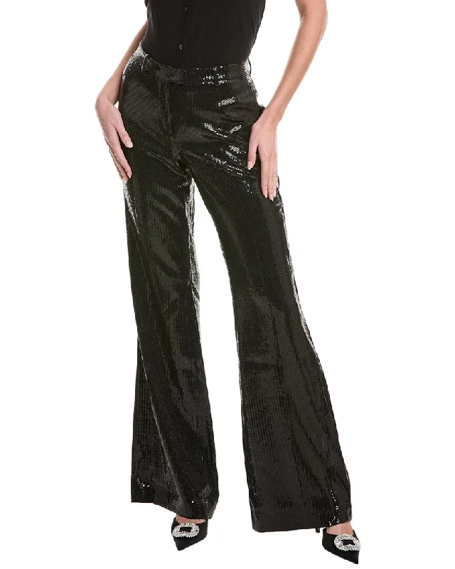 sepia wash pants -Michael Kors Collection Haylee Sequin Flare Pant