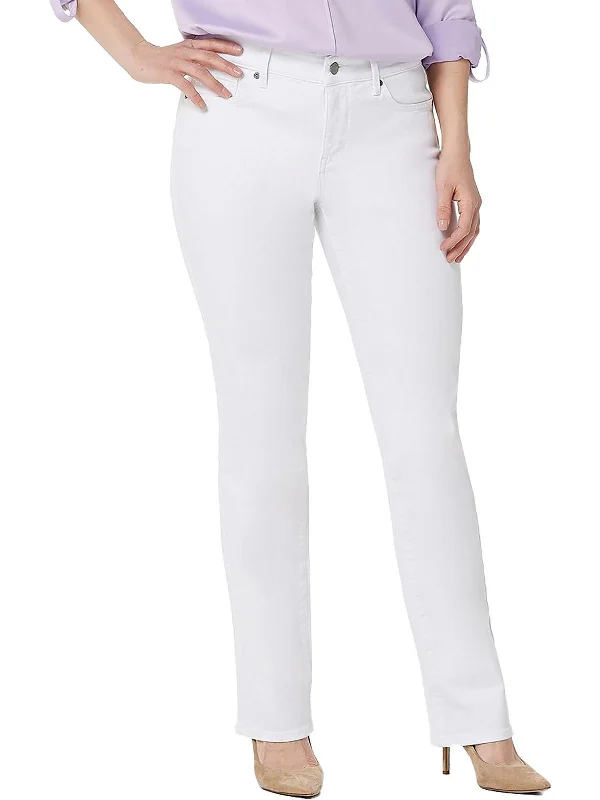 sky wash pants -Plus Marilyn Womens High Rise Cool Embrace Straight Leg Jeans