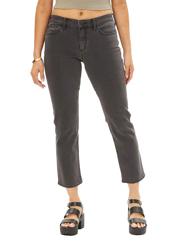 plus ripple pants -The Lara Womens Mid-Rise Ankle Cigarette Jeans