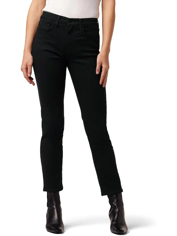 soft cut pants -The Luna Womens High Rise Ankle Cigarette Jeans