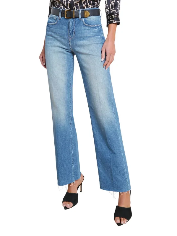 copper flex pants -Tiana High Rise Wide Leg Jean In Cowan