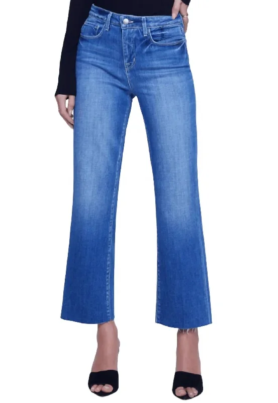 petite wash pants -Wanda Crop Wide Leg Jean In Bordello