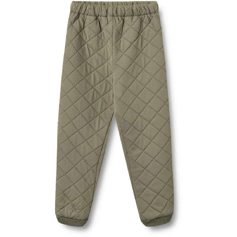 thick wash pants -Wheat Dry Leaves Thermo Pants Alex