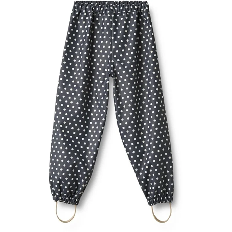 denim vivid pants -Wheat Rain Trousers Olo Ink Dots