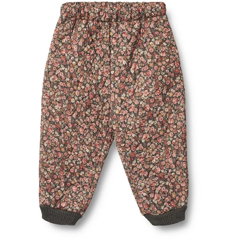 thick vivid pants -Wheat Raven Wild Flowers Thermo Pants Alex