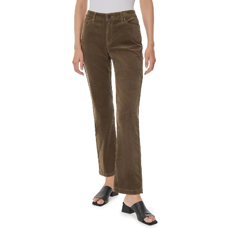 Womens Corduroy Straight Leg Straight Leg Pants