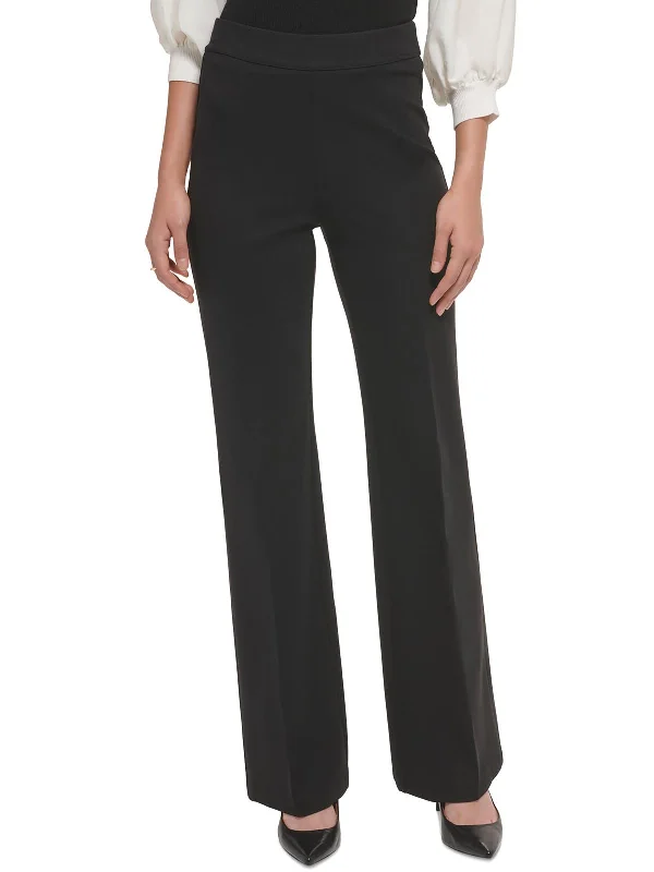 zinc glow pants -Womens Logo High Rise Wide Leg Pants