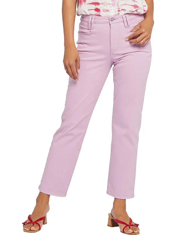 seam glow pants -Womens Relaxed Ankle Straight Leg Jeans